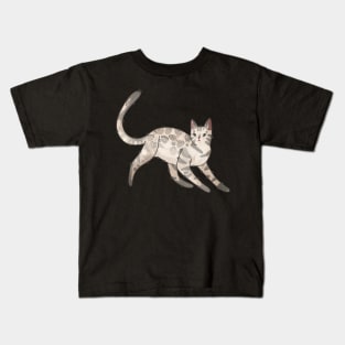 Snow bengal cat Kids T-Shirt